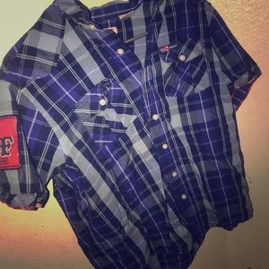 Phat farm blue button up